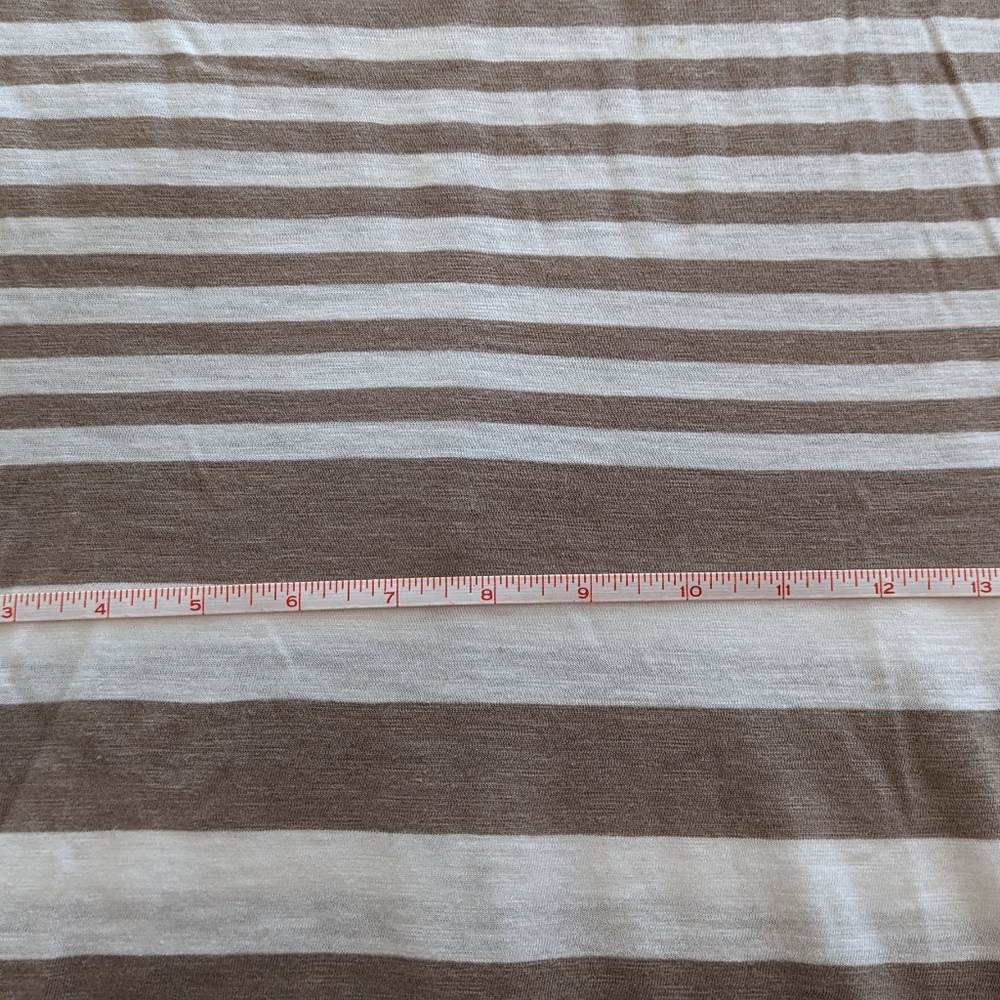 π Mini Striped T-shirt Dress Tunic - Soft Cotton Modal M 3/4 Sleeve Express - Picture 13 of 15